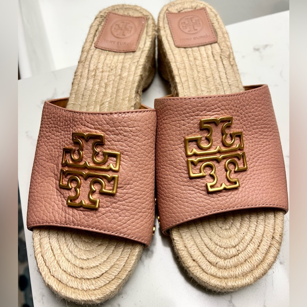 Tory Burch Britten Espadrille Slide Sandal size 9 - Picture 2 of 6
